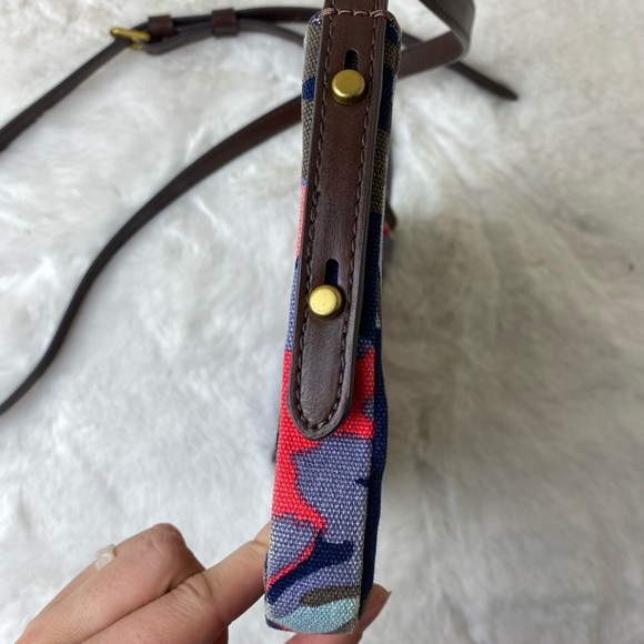 FOSSIL JENNA SMALL CROSSBODY FLORAL PURSE BAG - Picture 3 of 6